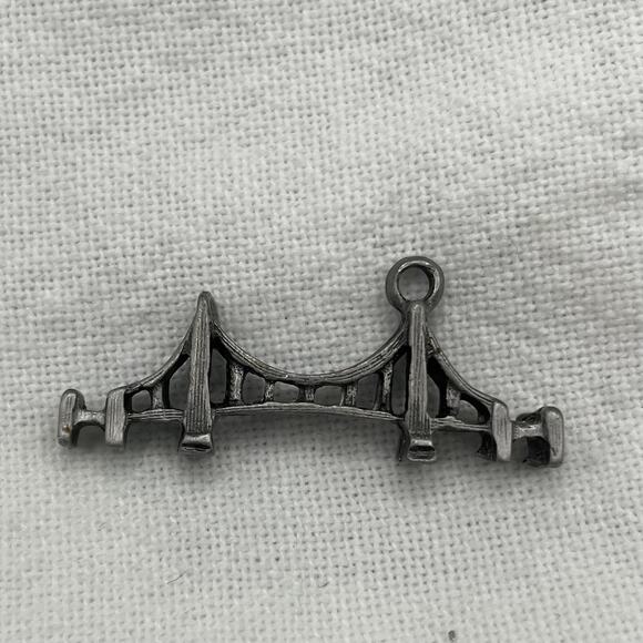 Set of 3 Charms Bridges Building Jewelry Maker Crafting Bracelet Necklace - Picture 4 of 6